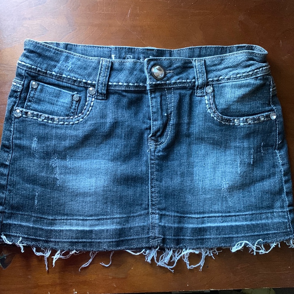 L.A idols Y2k rhinestone mini skirt